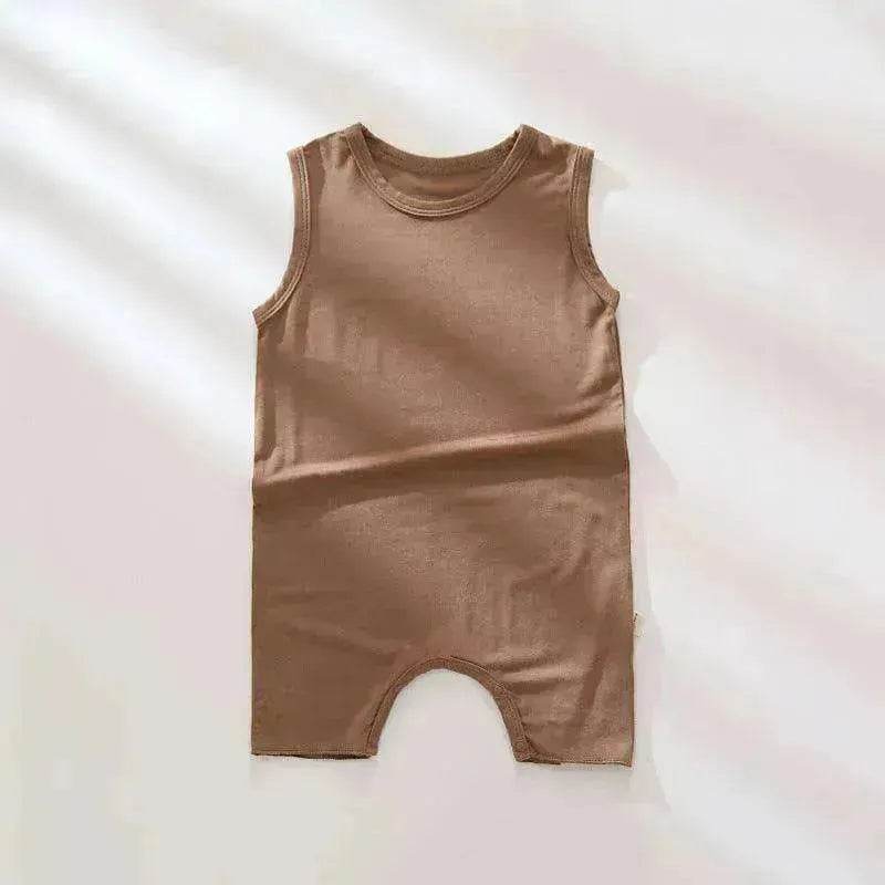 Baby Summer Modal Thin Sleeveless Tank Top Romper - EX-STOCK Canada