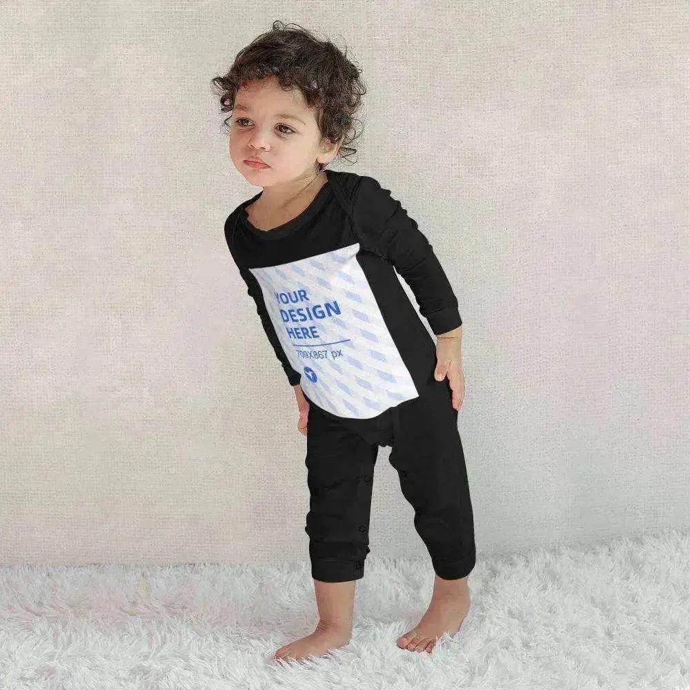 Bequemer Baumwoll-Einteiler für Babys mit langen Ärmeln, personalisierbar EX-STOCK Canada