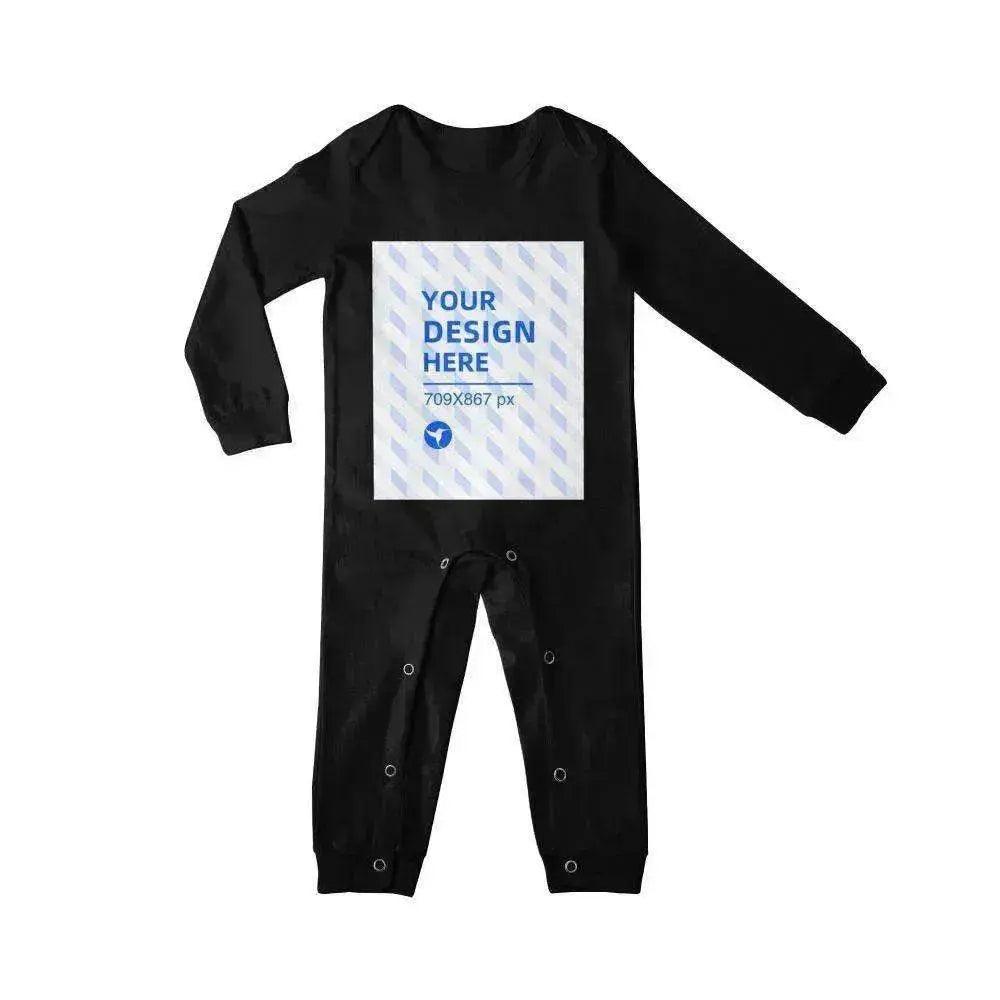 Bequemer Baumwoll-Einteiler für Babys mit langen Ärmeln, personalisierbar EX-STOCK Canada