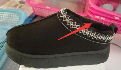 Pantofole Baotou in Peluche Mezze Scarpe da Casa Stivali Invernali Donna in Pile Caldi Fondo Often Spesso Scarpe in Cotone Basse alla CavigliaEX-STOCK Canada