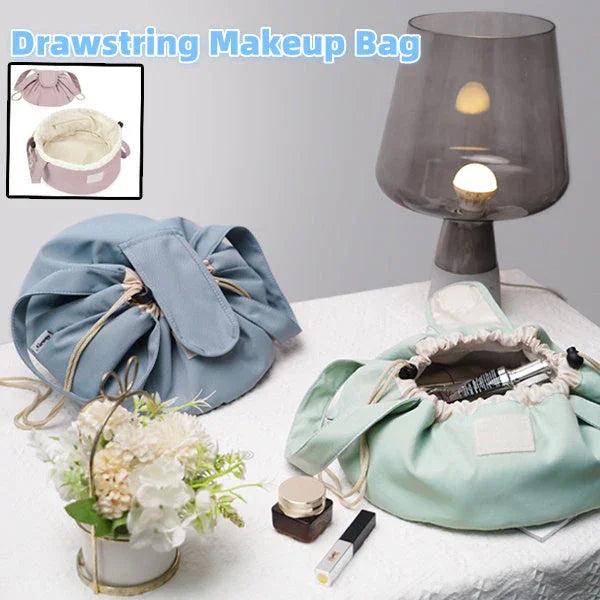 Barrel Drawstring Makeup Bag Large Capacity Women's Cosmetic Bag Toiletries Organizer Pouch Lady Travel Storage Case EX-STOCK Canada