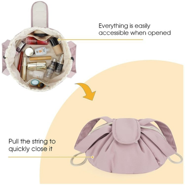 Barrel Drawstring Makeup Bag Large Capacity Women's Cosmetic Bag Toiletries Organizer Pouch Lady Travel Storage Case EX-STOCK Canada