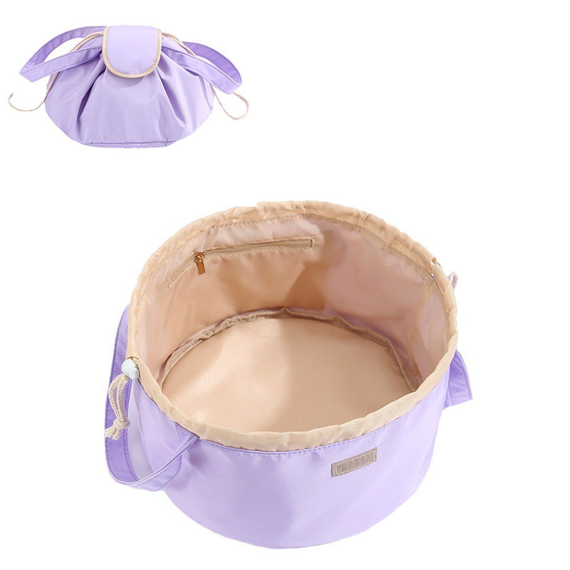 Barrel Drawstring Makeup Bag Large Capacity Women's Cosmetic Bag Toiletries Organizer Pouch Lady Travel Storage Case EX-STOCK Canada