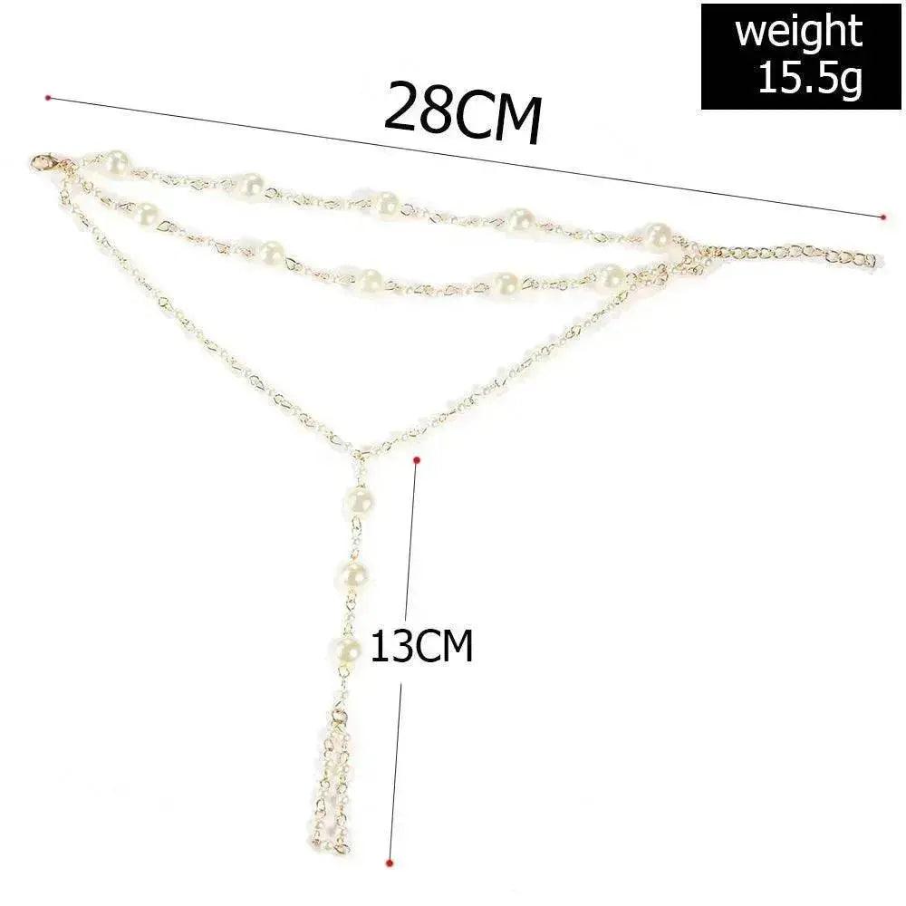 Chevillère de plage simple à plusieurs couches avec perles Yoga - EX-STOCK Canada