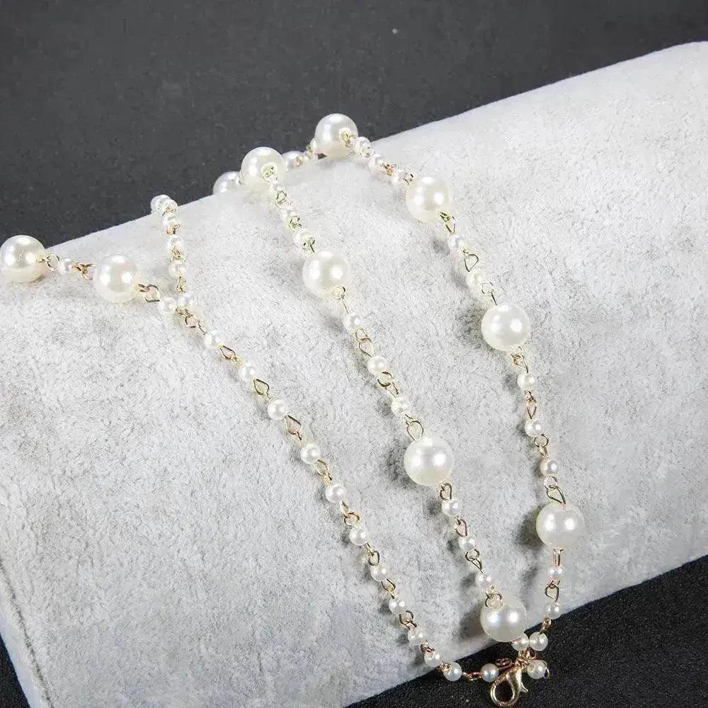 Chevillère de plage simple à plusieurs couches avec perles Yoga - EX-STOCK Canada