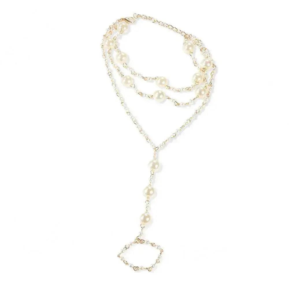 Chevillère de plage simple à plusieurs couches avec perles Yoga - EX-STOCK Canada