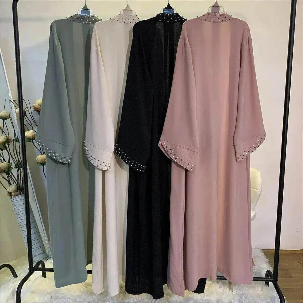 Cardigan Robe à Lacets Arabe Perlé - EX-STOCK Canada