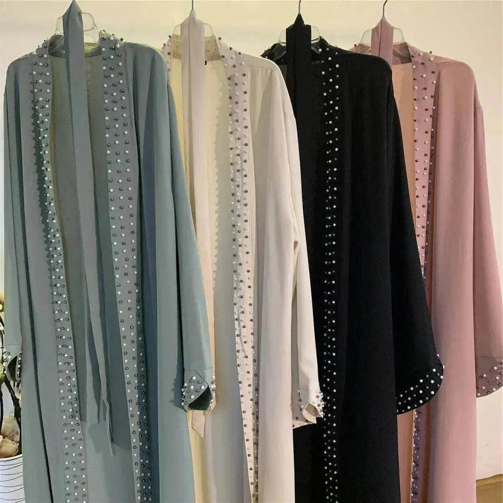 Cardigan Robe à Lacets Arabe Perlé - EX-STOCK Canada