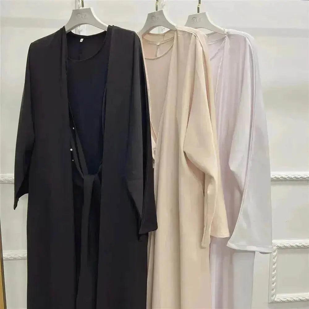 Beaded Women's Arab Solid Color Two-piece Suit - EX-STOCK Canada