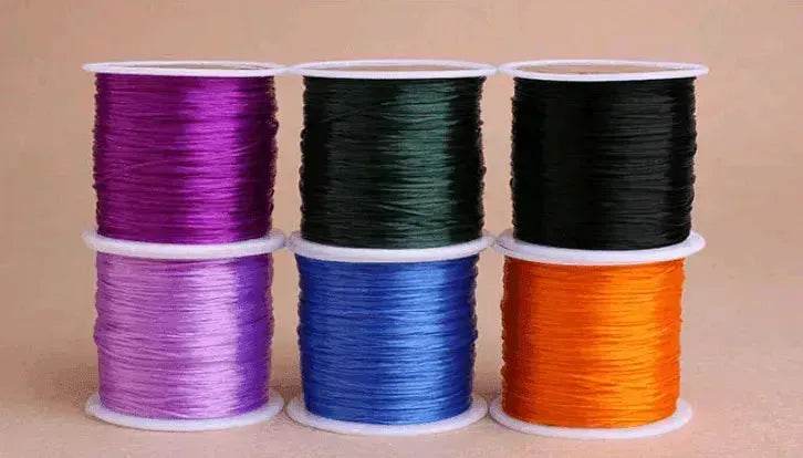 Beads bracelet wire rope Colorful elastic chain glass wire - EX-STOCK Canada