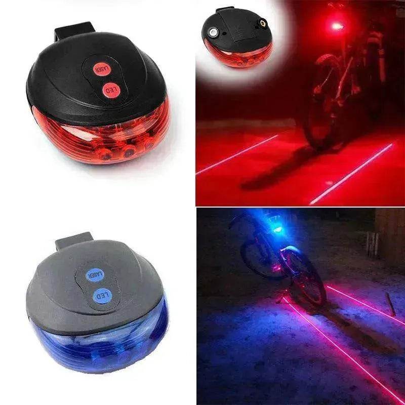 Bicycle Tail Light (5LED+2Laser) - EX-STOCK Canada