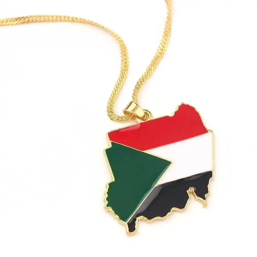 Collar con Colgante de Mapa de Gran País - EX-STOCK Canada