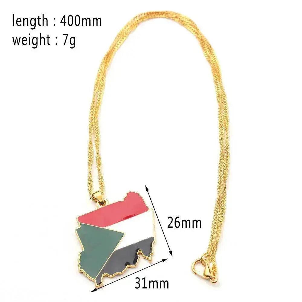 Collar con Colgante de Mapa de Gran País - EX-STOCK Canada