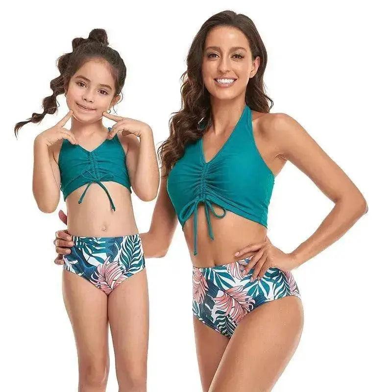 Bikini europäischer und amerikanischer Eltern-Kind-Teilbadeanzug – EX-STOCK Canada