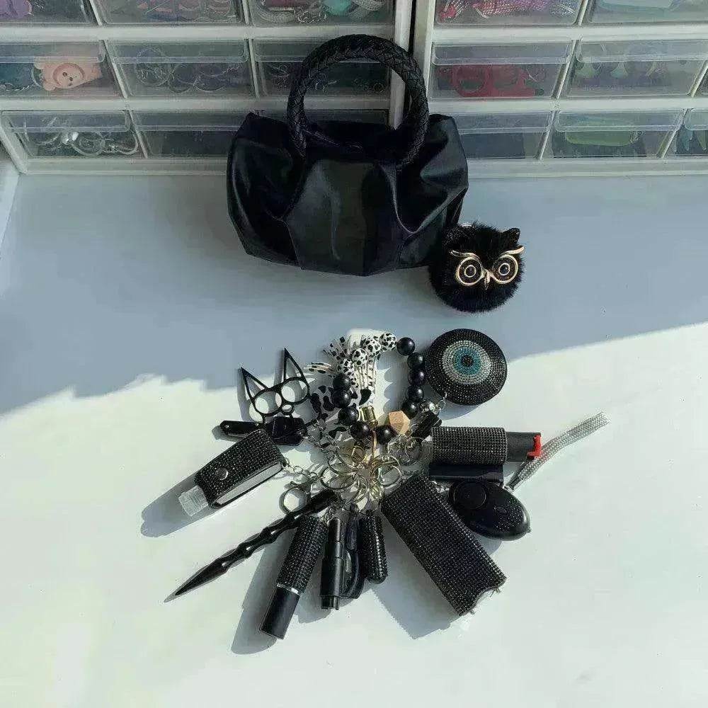 Black Lightning Keychain Shiny 15pcs Keychain Set - EX-STOCK Canada