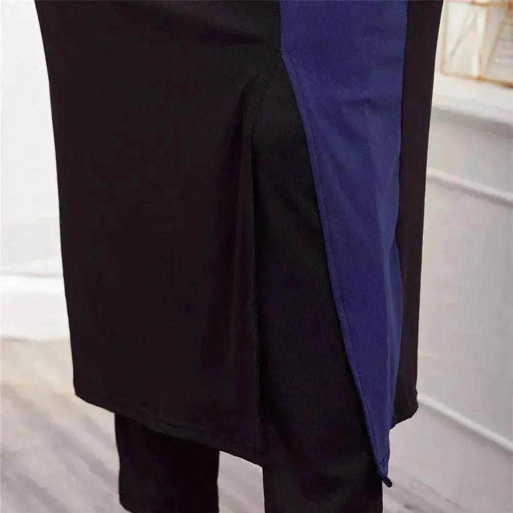 Schwarze Damen Arabische 2-teilige Sets mit langärmligem Oberteil, Kleid und Hose Abaya Outfits - EX-STOCK Canada