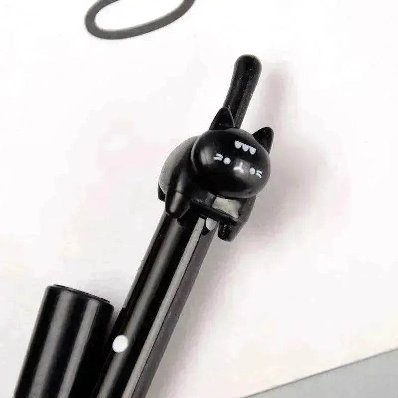 Black & White Cat Pattern Office School Supplies Gel Pen - EX-STOCK Canada