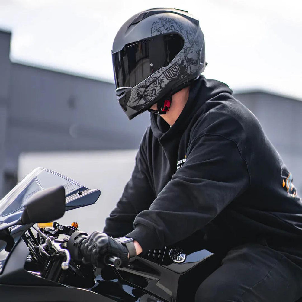 Voss 989 Moto-V Rei Motorcycle Helmet