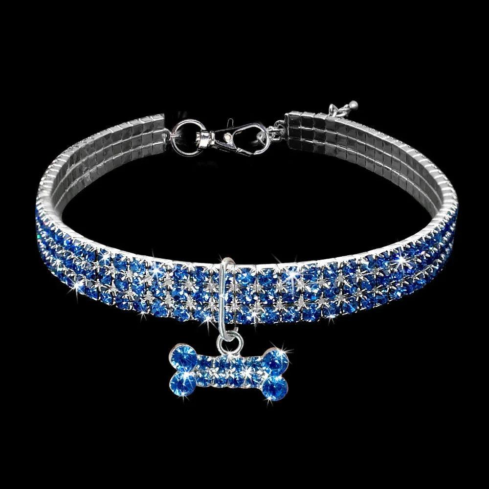 Bling Rhinestone Dog Collar Crystal Puppy Chihuahua Pet Dog Collars Leash For Small Medium Dogs Cats EX-STOCK Canada
