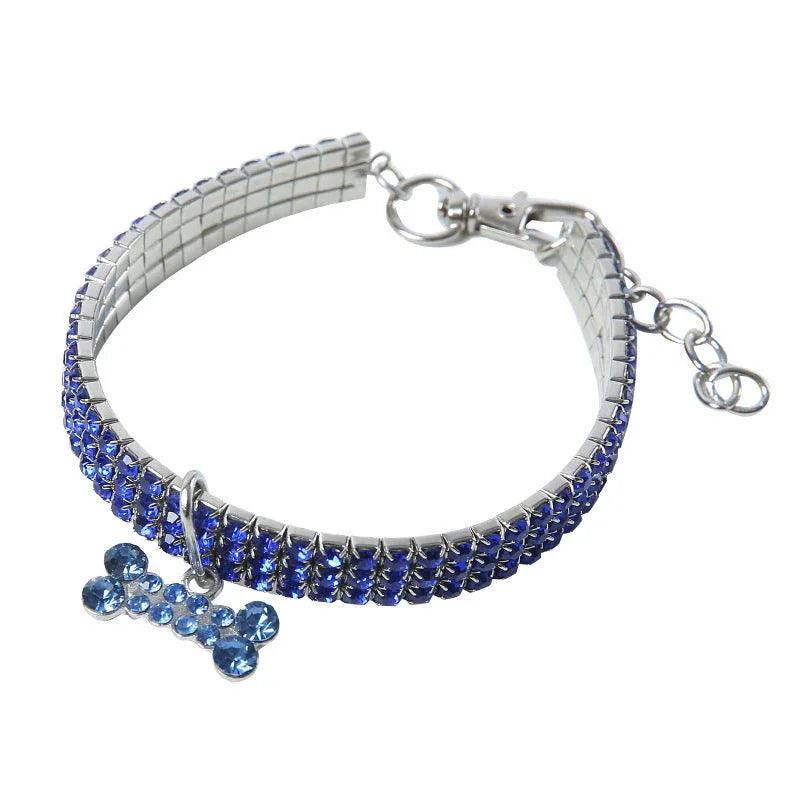 Bling Rhinestone Dog Collar Crystal Puppy Chihuahua Pet Dog Collars Leash For Small Medium Dogs Cats EX-STOCK Canada