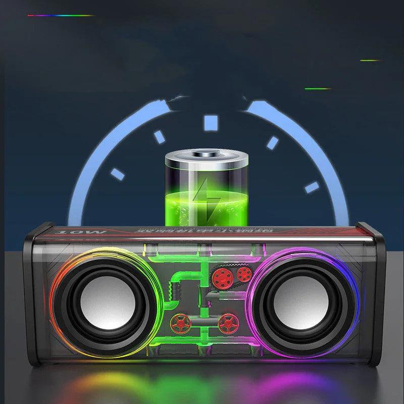 Bluetooth Speaker Transparent Mecha High Power EX-STOCK Canada