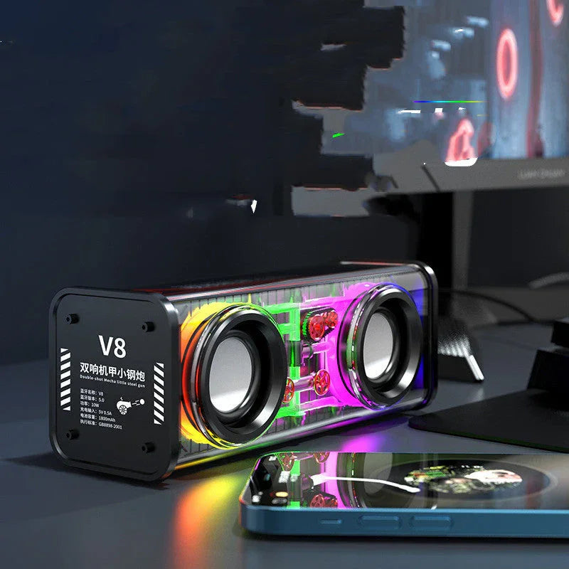 Bluetooth Speaker Transparent Mecha High Power EX-STOCK Canada