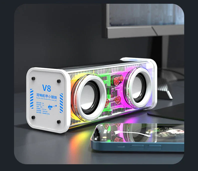 Bluetooth Speaker Transparent Mecha High Power EX-STOCK Canada