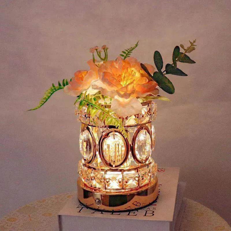 Camellia Crystal Decorative Lamp USB Charging - EX-STOCK Canada