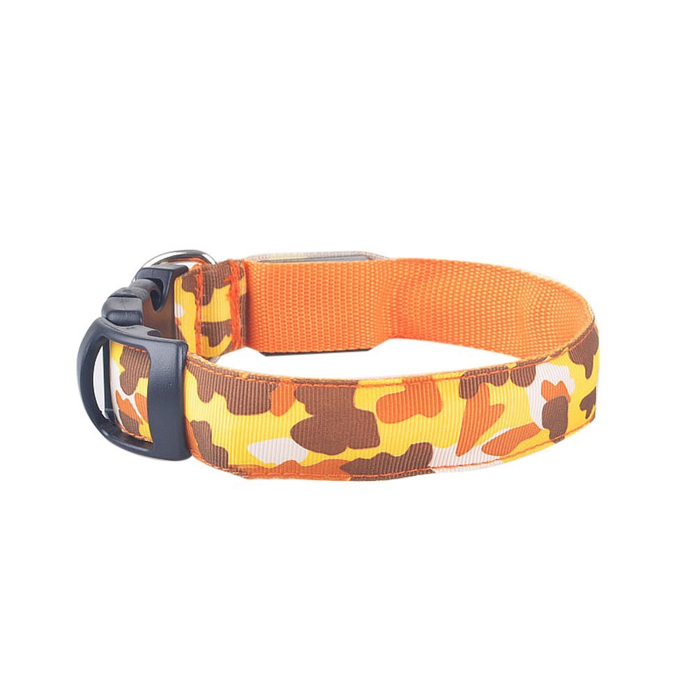 Camouflage pet supplies luminous dog collar EX-STOCK Canada
