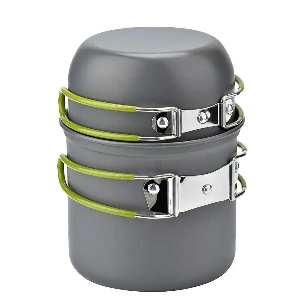 Camping Cookware Kit Outdoor Cooking Set Aluminum Equipment Outdoor Pot Travel Tableware Kitchen Hiking Picnic BBQ EX-STOCK Canada