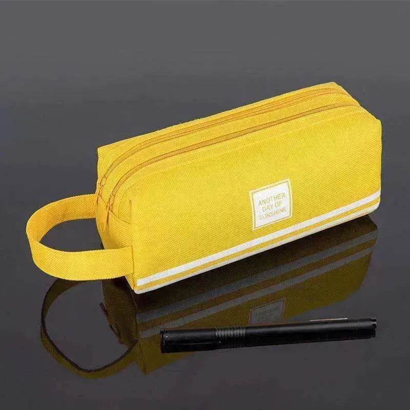 Canvas Double-Layer Stationery Box For Junior High School Students - EX-STOCK Canada