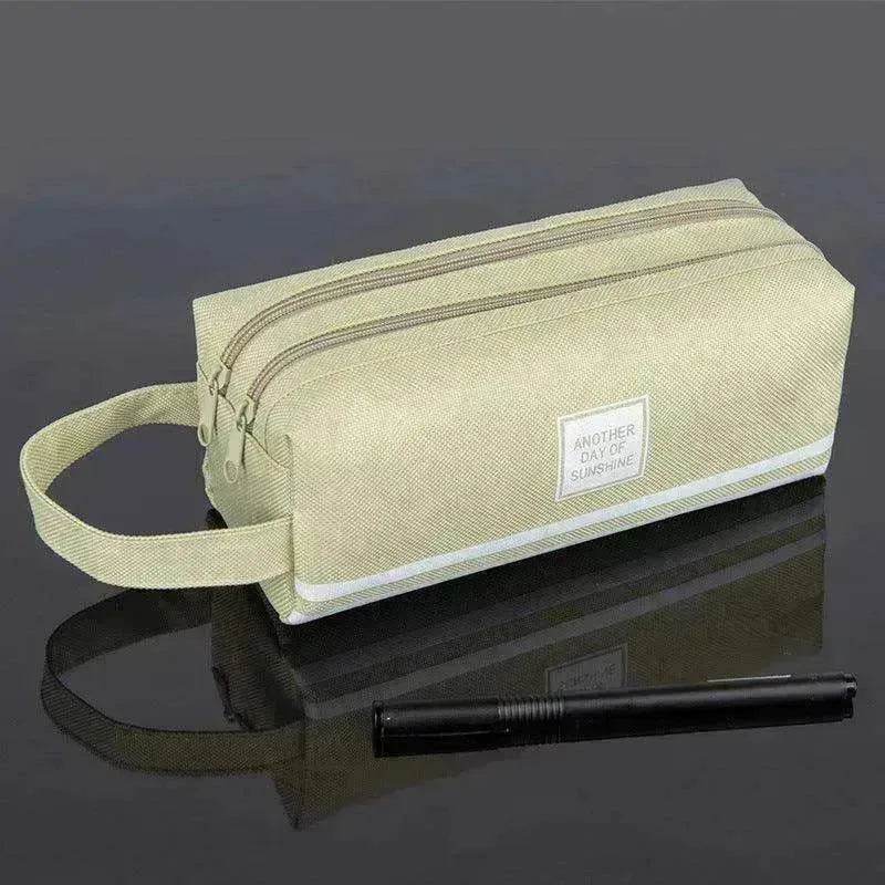 Canvas Double-Layer Stationery Box For Junior High School Students - EX-STOCK Canada