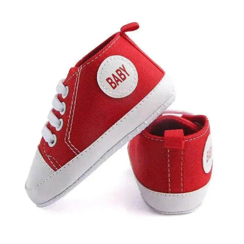 Canvas Sports Sneakers Baby First Walkers Soft Sole Anti-slip Shoes - EX-STOCK Canada