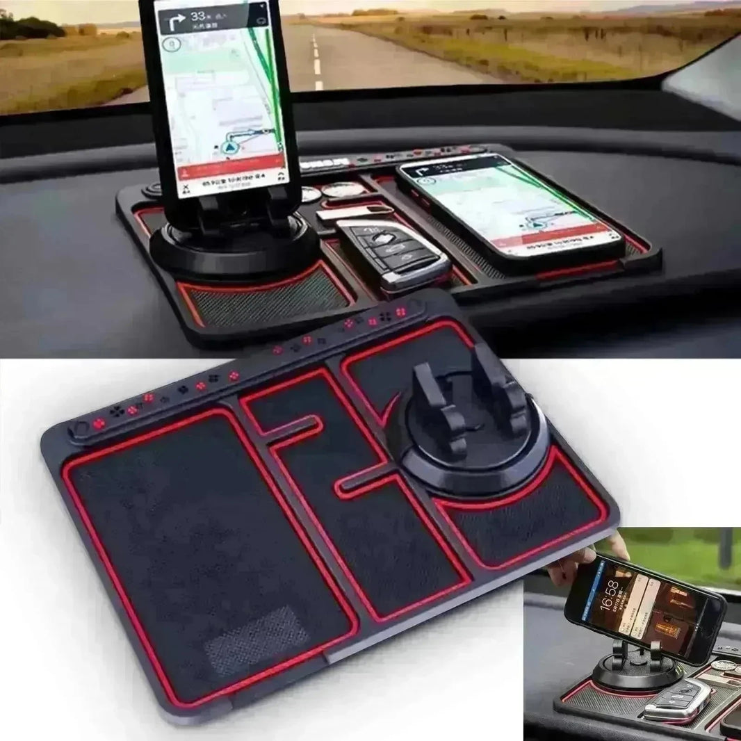 Car Phone Pad 4-in-1 Parking Number Card Anti-Slip Mat Auto Holder - EX-STOCK CANADA