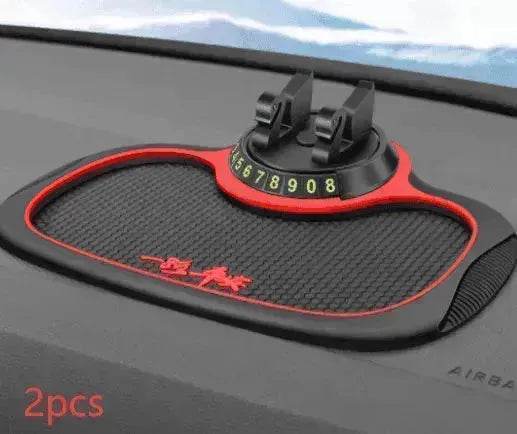 Car Phone Pad 4-in-1 Parking Number Card Anti-Slip Mat Auto Holder - EX-STOCK Canada