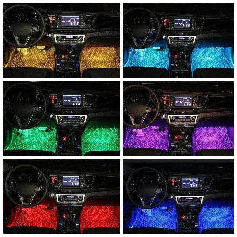 Car RGB Strip Lights: Wireless Music Control, Waterproof LED, Remote. - EX-STOCK Canada