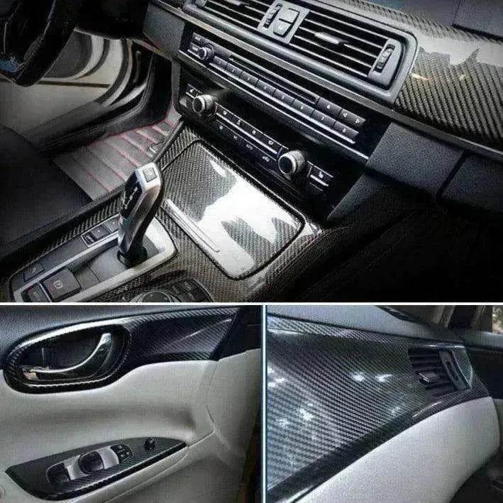Car Styling Glossy Black 5D Carbon Fiber Vinyl film Car Wrap - EX-STOCK Canada