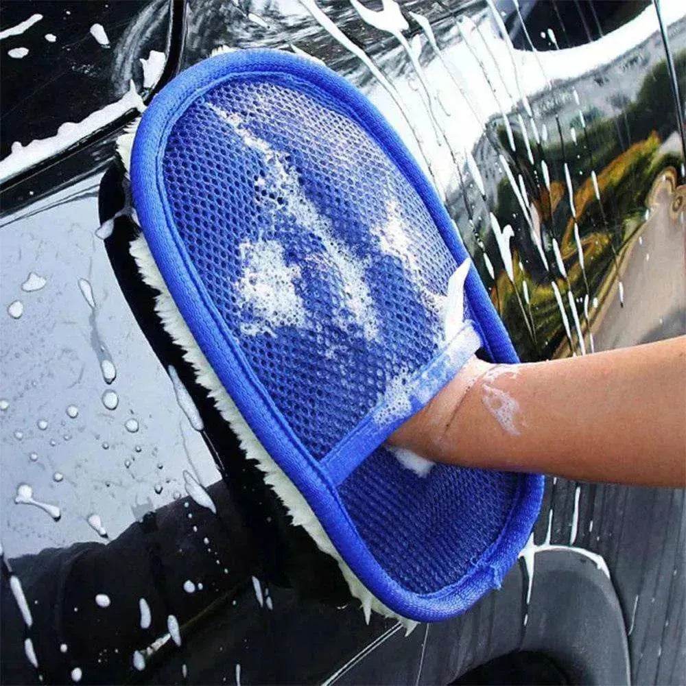 Car wash gloves for car & motorcycle care: soft hair type cleaning tools - EX-STOCK Canada