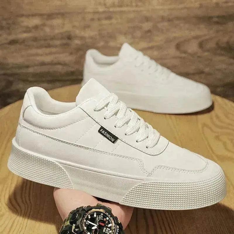Casual Board Flat Shoes Men Breathable Thick-soled Lace-up Sneakers For Walking Running - EX-STOCK Canada
