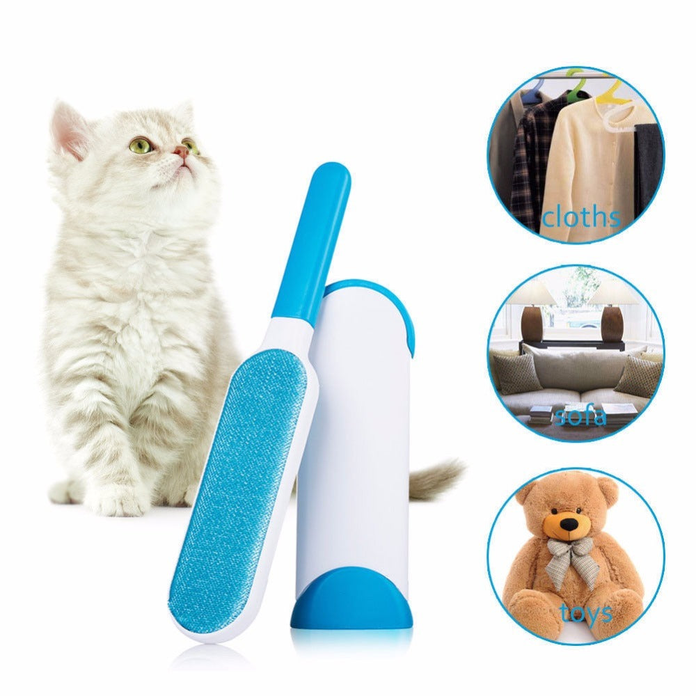 Reusable Pet Hair Remover Brush – Self-Cleaning Lint Roller for Sofa, Couch & Furniture