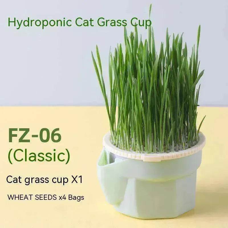 Cat Grass Cup Soilless Hydroponic Seed Spit Hair Ball Snacks - EX-STOCK Canada