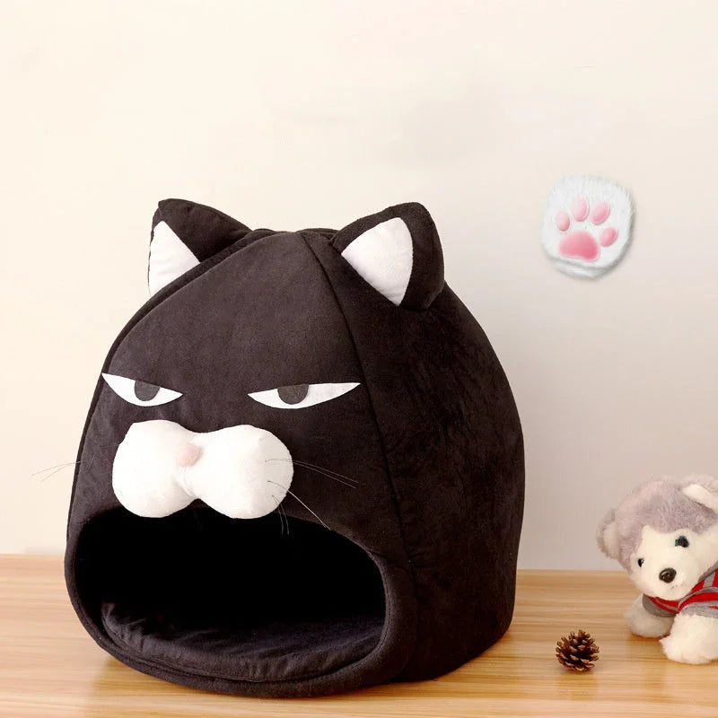 Maison de Chat Lit Tapis de Litière pour Chat Nid de Sommeil Lit pour AnimalEX-STOCK Canada