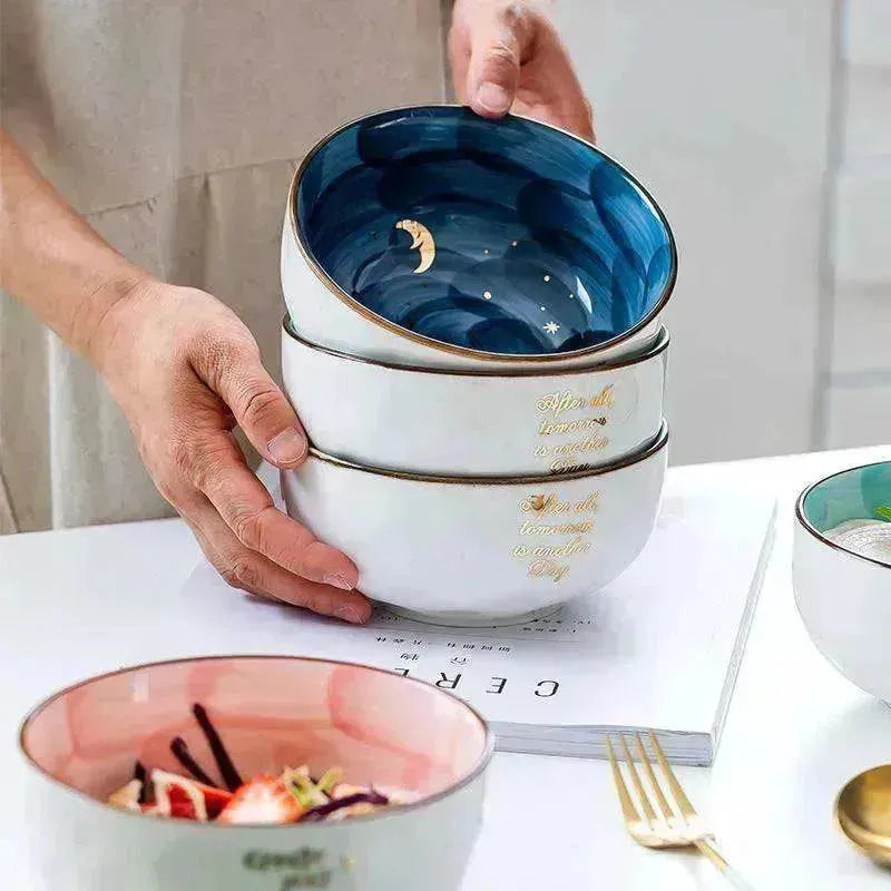 Ceramic Breakfast Salad & Eating Bowl - EX-STOCK CANADA