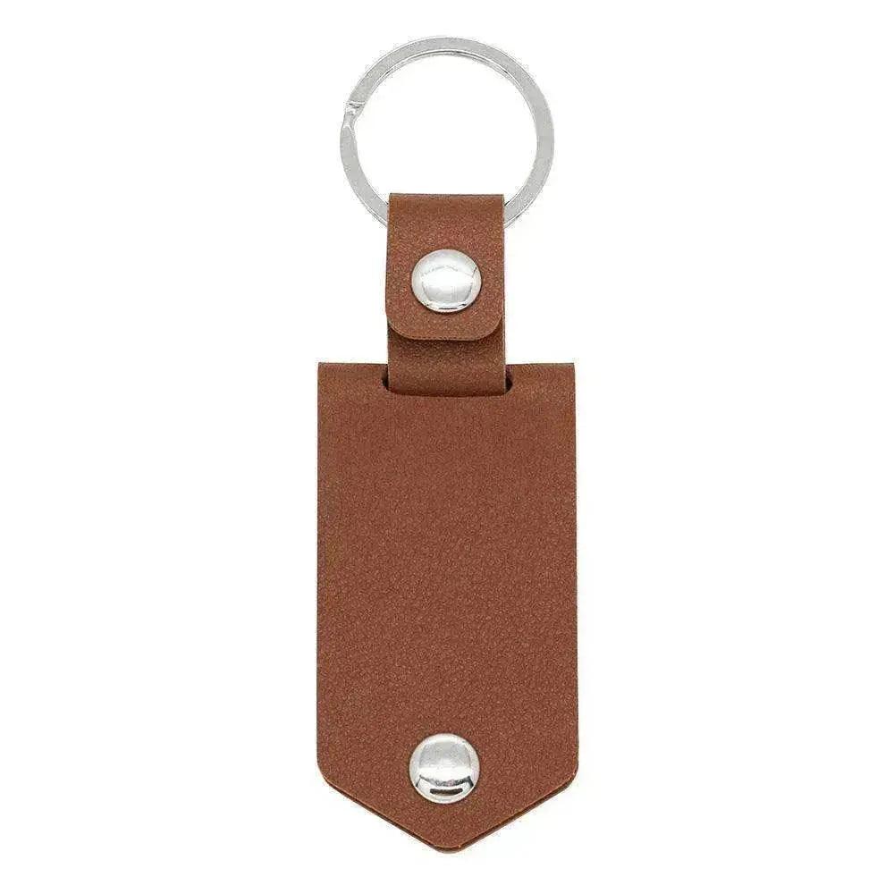 Chick & Unique Leather Photo Stainless steel UV Color Printed Keychain - EX-STOCK Canada