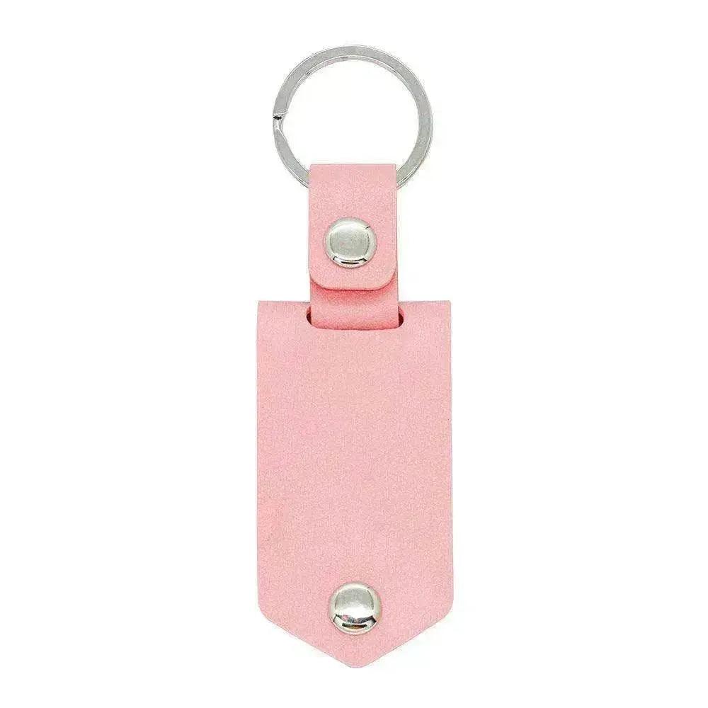 Chick & Unique Leather Photo Stainless steel UV Color Printed Keychain - EX-STOCK Canada