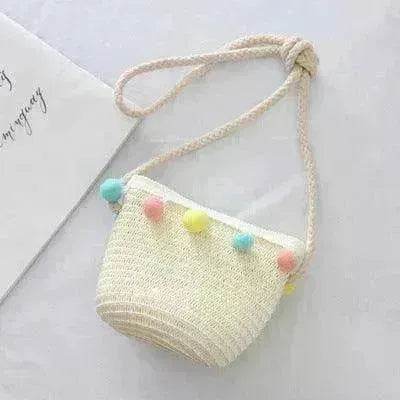Children Bags Hats Female Decoration Small Colored Balls Sunscreen Lace Beach Hats Breathable Sandals - EX-STOCK Canada