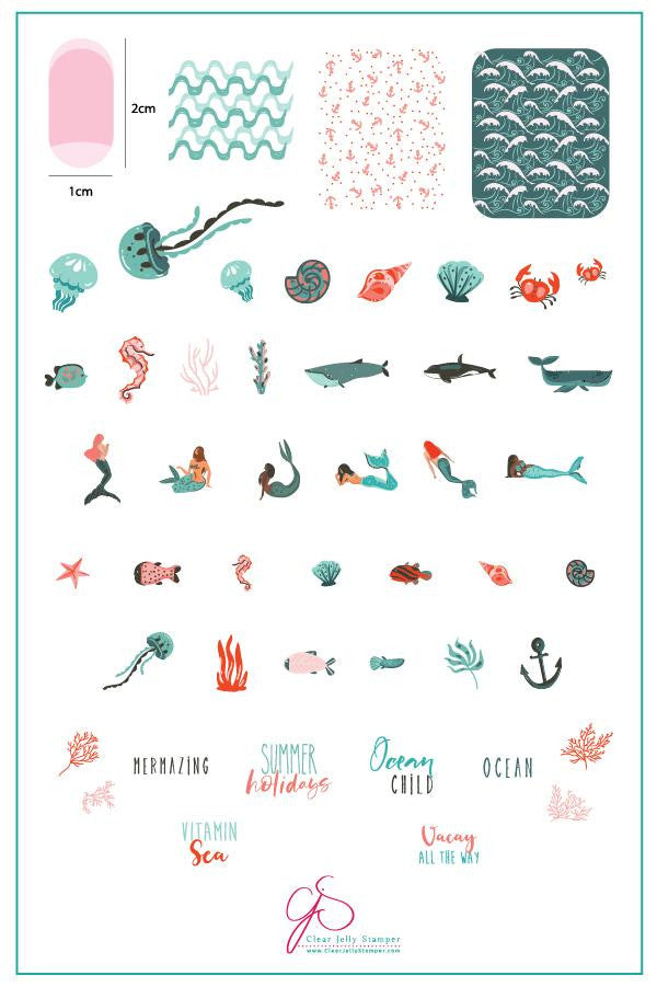 Clear Jelly Stamper - Mermazing EX-STOCK Canada