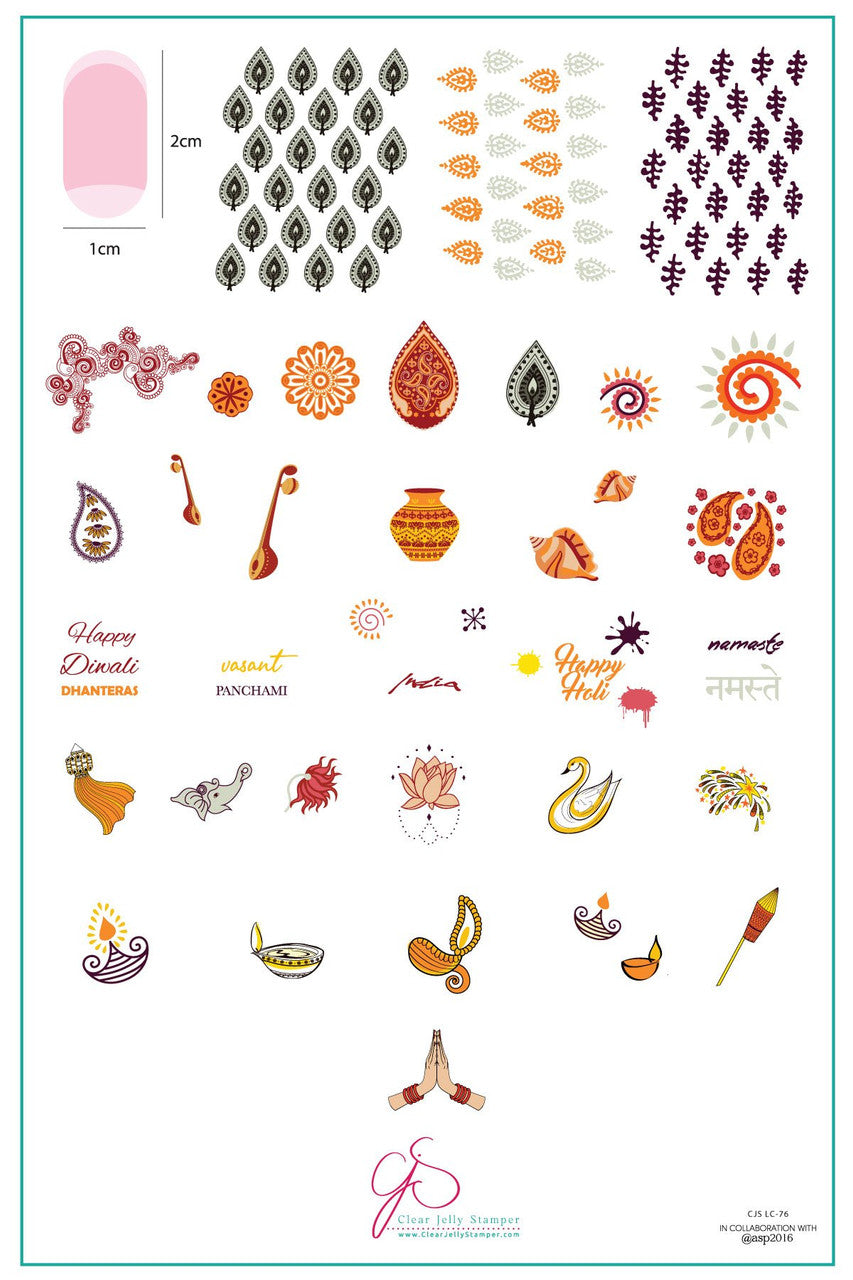 Clear Jelly Stamper - Namaste India EX-STOCK Canada