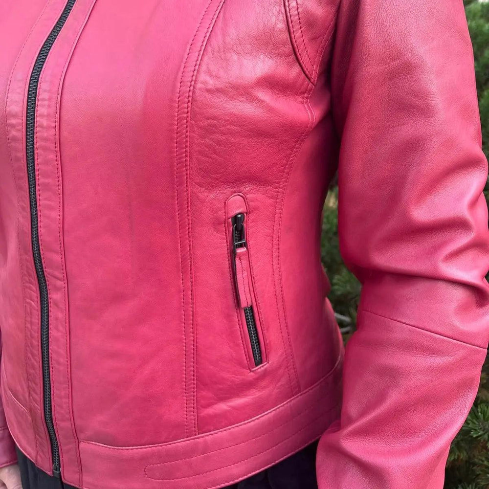 Classic Women's Lamb Leather Jacket