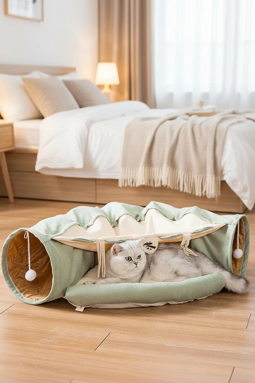 Tunnel pour chat pliable durable et lavableEX-STOCK Canada
